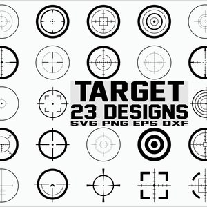 Target SVG/ Bullseye SVG/ Shooting Target SVG/ Clipart/ Cut Files/ Silhouette/ Cricut/ Vector