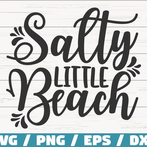 Salziger kleiner Strand SVG / Cut File / Cricut / Kommerzielle Nutzung / Sofort Download / Silhouette / Clip Art / Sommer SVG