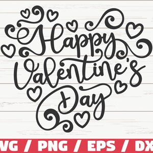 Happy Valentine’s Day SVG / Valentine SVG / Cut File / Cricut / Commercial use / Love SVG / Instant Download