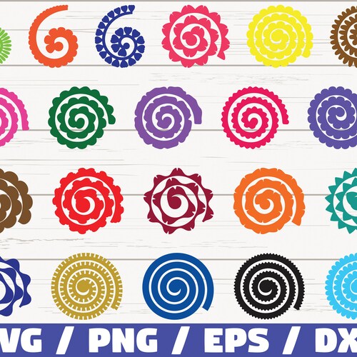 Rolled Paper Flowers SVG / Flowers Template / Origami / Paper - Etsy