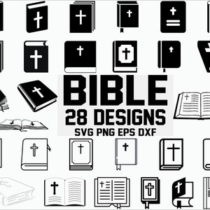 Bible SVG/ bible book svg/ holy bible svg/ christian svg/ catholic svg/ jesus svg/ religion/ silhouette/ stencil decal/ cricut/ cut file
