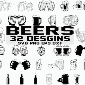 ビール SVG/ 装飾ビール/ ビール瓶 SVG/ 乾杯 SVG/ クリップアート/ シルエット/ 印刷可能/ カットファイル/ cricut/ 即時ダウンロード