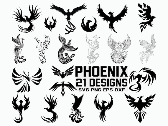 Download Phoenix Svg Cut File Cricut Clipart Vinyl Iron On Etsy