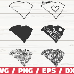 South Carolina State SVG / Cut File / Cricut / Clipart / Commercial use / Silhouette / South Carolina SVG / South Carolina Home Svg / SC Svg