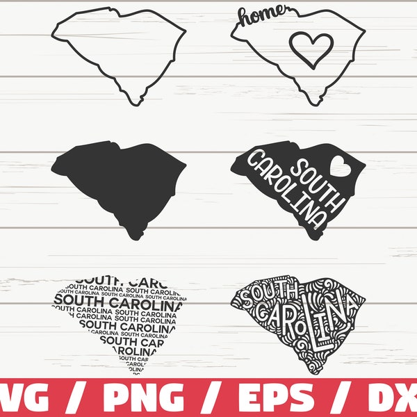 South Carolina State SVG / Cut File / Cricut / Clipart / Kommerzielle Nutzung / Silhouette / South Carolina SVG / South Carolina Home Svg / SC Svg