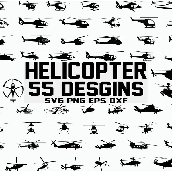 SVG en hélicoptère / avion svg / avion svg / fly svg armée hélicoptère svg / clipart / couper fichier / cricut / pochoir / fer sur