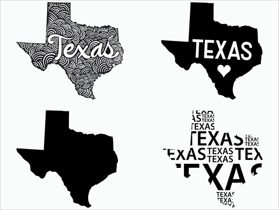 Download Texas 4 Designs Svg Dxf Png Eps Cricut Explore Etsy