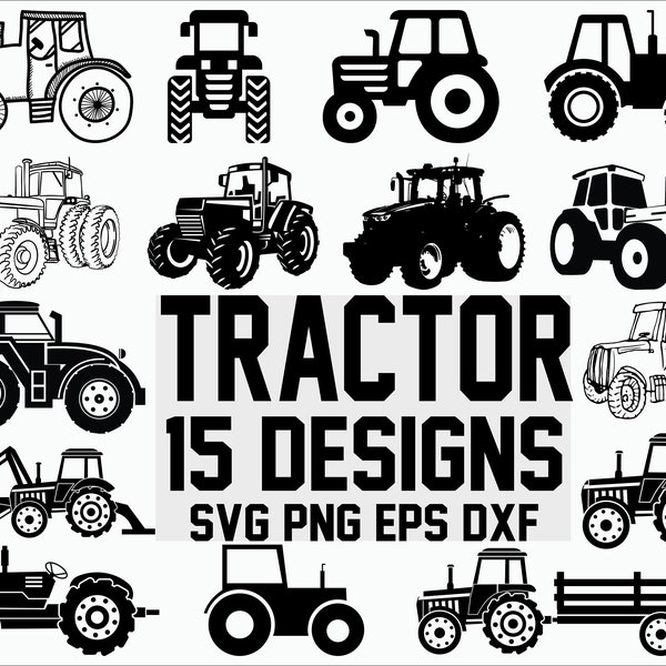 Tractor svg/ farming svg/ construction svg/ vehicle/ farm svg/ silhouette/ decal/ stencil/ clipart/ cut file/ iron on/ cricut file/ vector