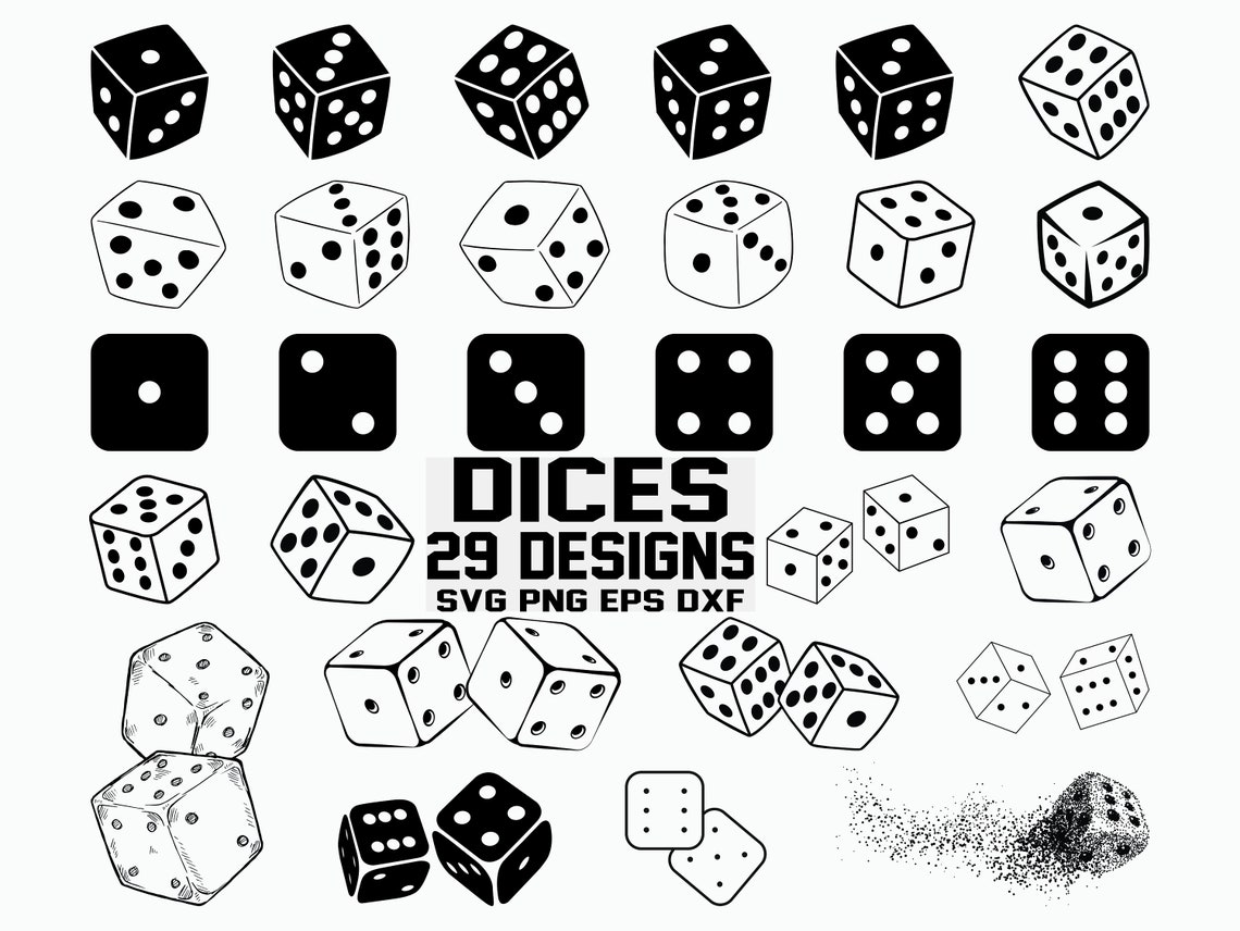 Dice SVG / Gambling Svg / Dice Clipart / Cut File / Cricut / Vector ...
