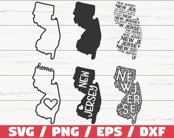 New Jersey State SVG / Cut File / Cricut / Clip art / Commercial use / Silhouette / New Jersey SVG / New Jersey Home Svg / NJ Svg