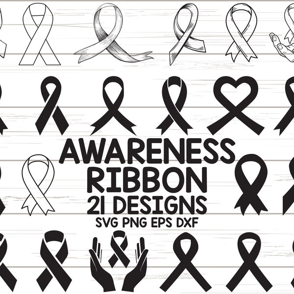 Awareness Ribbon svg/ breast cancer svg/ ribbon Svg/ cancer ribbon svg/ survivor ribbon svg/ pink ribbon svg/ clipart/ decal/ cut file