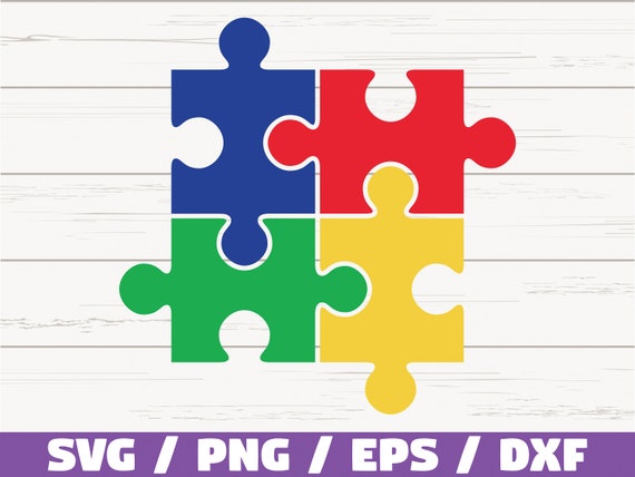 Autism Puzzle SVG /  Cut Files / Commercial use / Cricut / Clip art / Autism Awareness SVG / Printable / Vector / Autism SVG