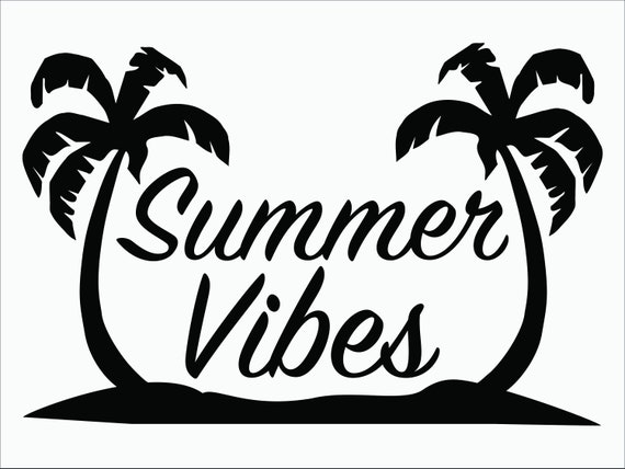 Summer Vibes Svg Png 300ppi Eps Dxf Cricut File Etsy