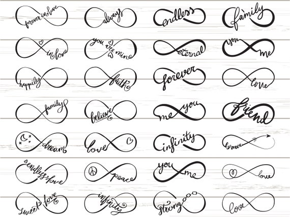 Download 28 Infinity Svg Infinity Symbol Svg Family Infinity Love Etsy