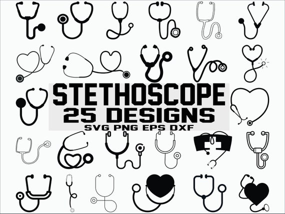 Download Stethoscope Svg Heart Stethoscope Svg Nurse Svg Doctor Svg Etsy