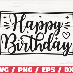 Happy Birthday SVG / Birthday Party SVG / Cut File / Cricut / Commercial use / Silhouette / Birthday SVG