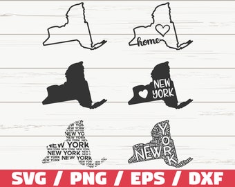 New York State SVG / Cut File / Cricut / Clip art / Commercial use / Silhouette / New York SVG / New York Home Svg / NY Svg