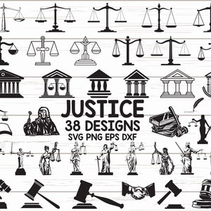 Courthouse Justice Legal Lawyer Judge Icon Clipart Digital Download SVG PNG  JPG PDF Cut Files