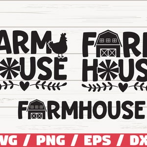 Farmhouse SVG / Cut File / Cricut / Commercial use / Silhouette / Farm Life SVG / Farmer SVG