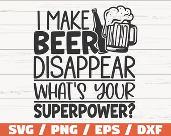 Hago que la cerveza desaparezca SVG / Cortar archivo / Cricut / Clip art / Uso comercial / Cerveza divertida SVG / Taza de cerveza SVG