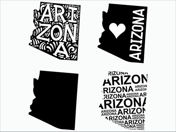 Arizona Svg Arizona Clipart Arizona State Svg Cricut Etsy