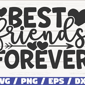 Beste vrienden voor altijd SVG/bestand knippen/Cricut/commercieel gebruik/silhouet/beste vrienden SVG/BFF SVG
