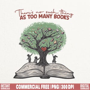 Livre PNG / Design pour amoureux des livres / Livre PNG / Livre rétro PNG / T-shirt populaire