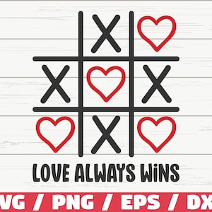Tic Tac Toe SVG / Valentine’s Day SVG / Cut File / Cricut / Commercial use / Love SVG / Instant Download