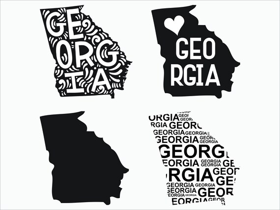 Download Georgia 4 Designs Svg Dxf Png Eps Cricut Explore Etsy