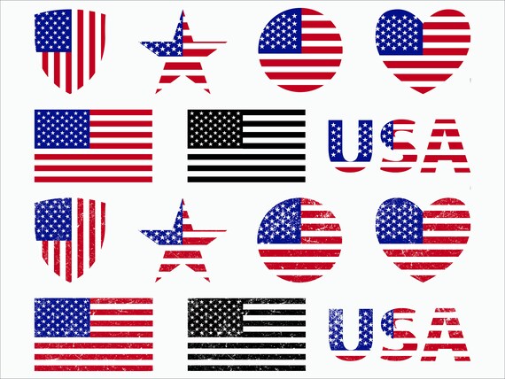 Download Free American Flags Svg Distressed American Flags Svg Grunge Flag Etsy SVG Cut Files