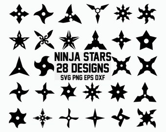 Ninja Star SVG/gooien ster SVG/Ninja SVG/gesneden bestanden/Cricut/clipart/silhouet/vector
