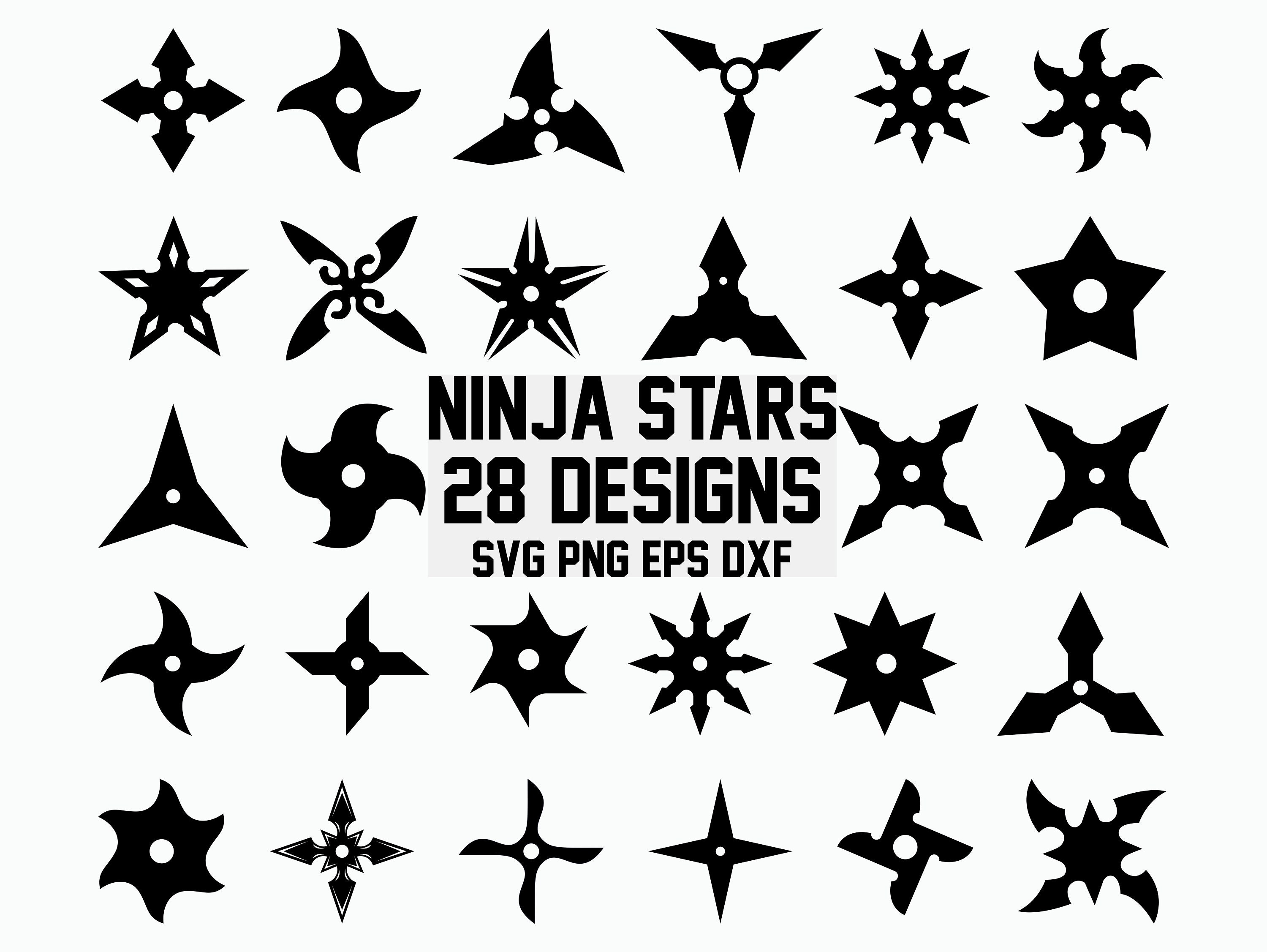 Ninja Star SVG / Throwing Star SVG / Ninja SVG / Cut Files / Cricut /  Clipart / Silhouette / Vector