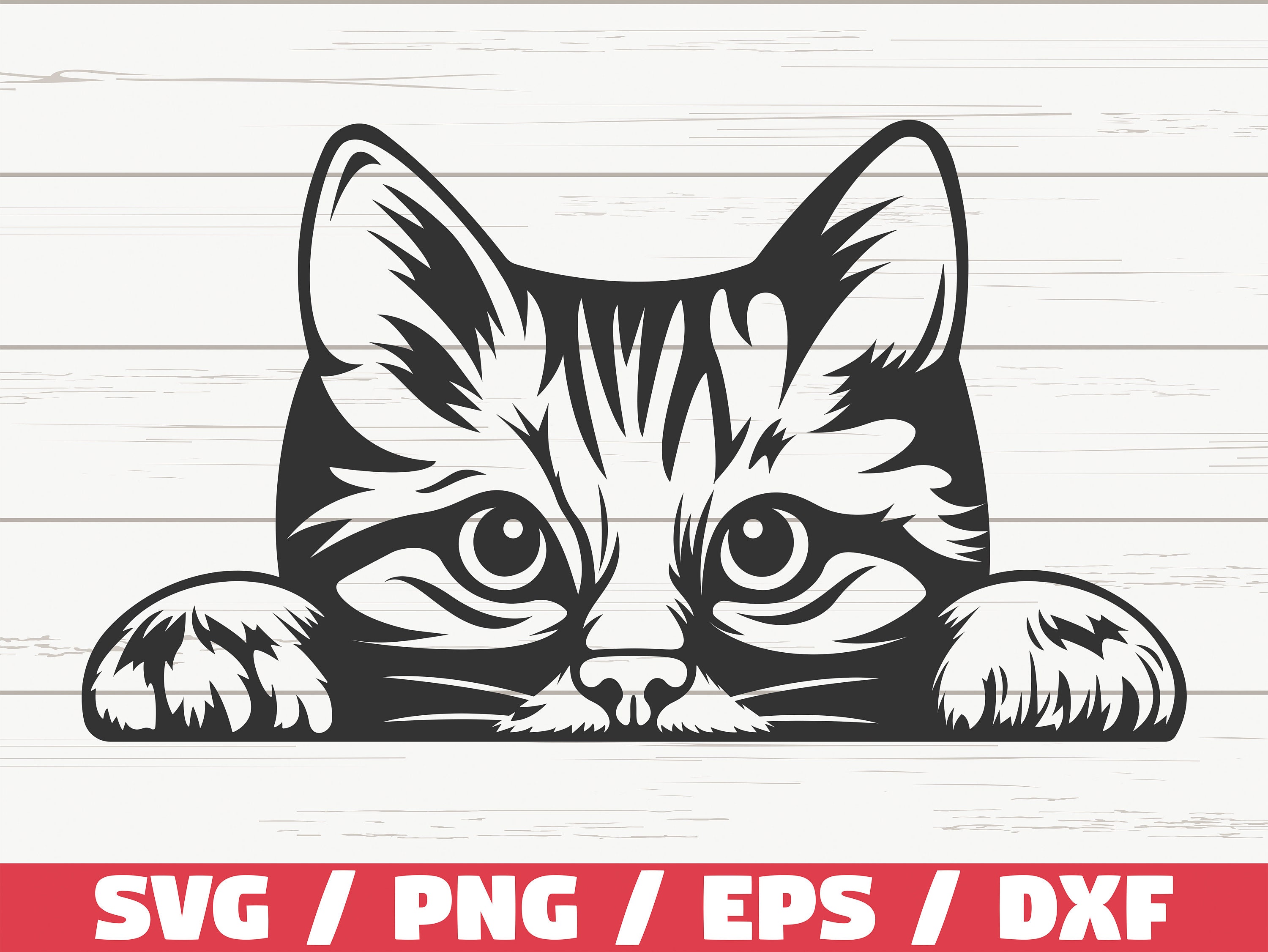 Cat SVG / Peeking Cat SVG / Cut File / Cricut / Commercial use / Silhouette / Cat Mom SVG / Cute Cat Svg