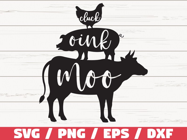 Download Cluck Oink Moo Svg Farm Animals Svg Cut File Cricut Commercial Use Silhouette Farm Life Svg Farm Decoration Clip Art Art Collectibles Vadel Com