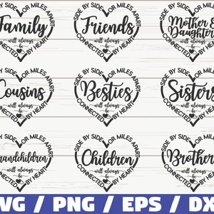 Besties SVG / Sisters SVG / Cousins SVG / Friends Sbg / Cut File / Commercial use / Family Bundle Svg