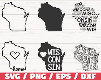 Wisconsin State SVG / Cut File / Cricut / Clip art / Commercial use / Silhouette / Wisconsin SVG / Wisconsin Outline / WI Svg
