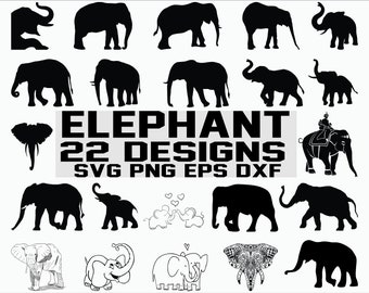 Elephant svg / elephants svg / wild life svg / africa animals svg / cutting file / for cricut and other machines / cut file / vector
