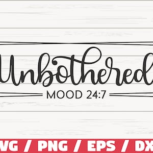 Unbothered Mood SVG / Melanin SVG / Cut File / Cricut / Black Woman SVG / Instant Download
