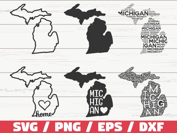 Michigan State SVG / Cut File / Cricut / Clip Art / Commercial - Etsy