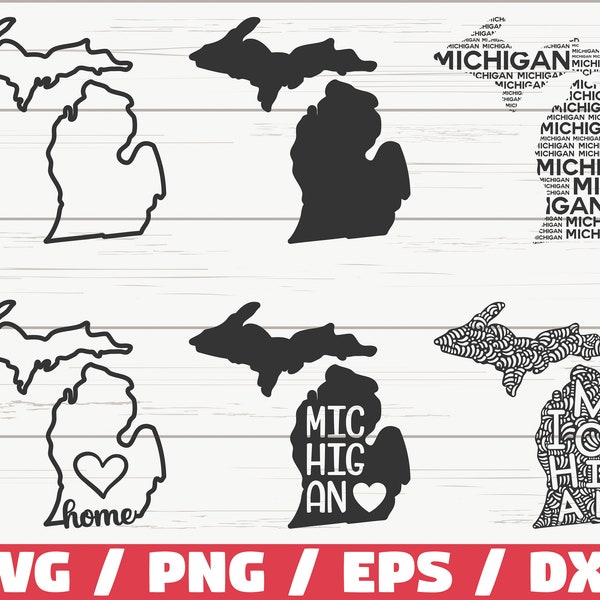 Michigan State SVG / Cut File / Cricut / Clip art / Uso comercial / Silhouette / Michigan SVG / Michigan Home svg / MI svg