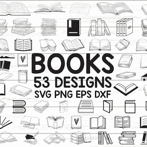 Book SVG/ Open Book SVG / Library SVG / School Svg / Monogram / Clipart / Decal / Stencil/ Cut File