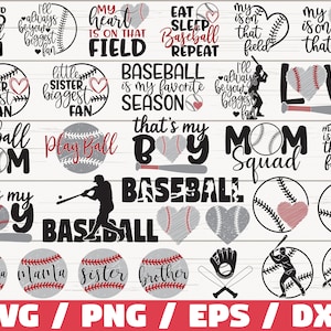 Baseball bundle SVG / Baseball Mom SVG / Baseball Fan SVG / Baseball Shirt / Baseball Love Svg / Cut Files / Cricut / Commercial use