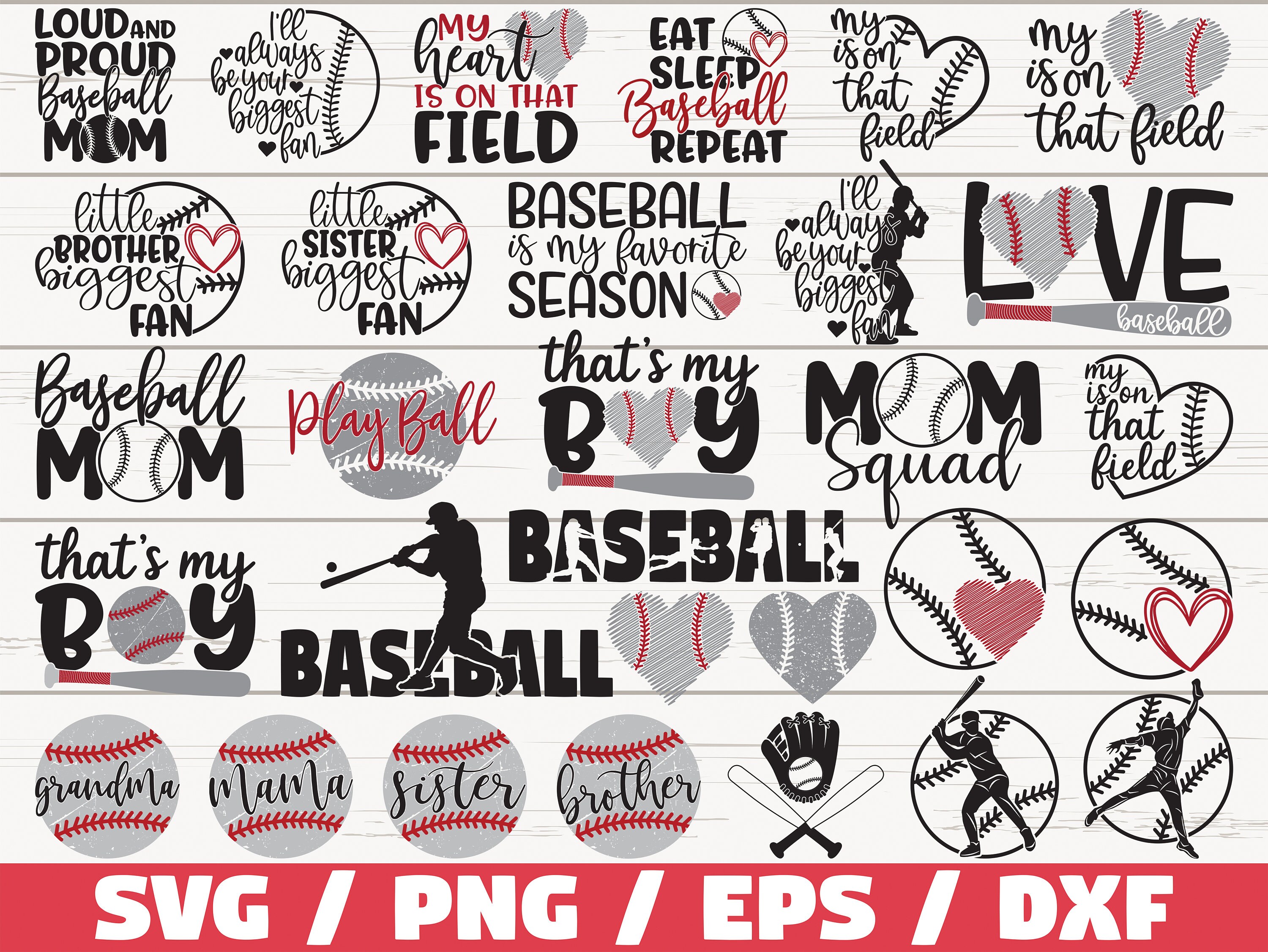 Download Baseball Bundle Svg Baseball Mom Svg Baseball Fan Svg Etsy