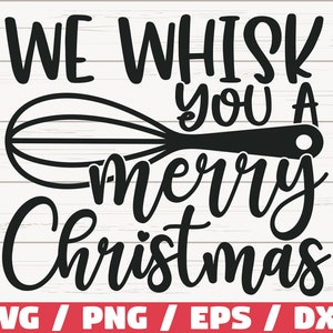 Te batimos una feliz Navidad SVG / Archivo de corte / Cricut / Uso comercial / Silueta / Horneado de Navidad SVG / Porta ollas de Navidad SVG