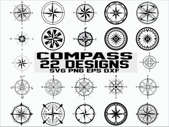 Compass svg/ nautical compass svg/ wine direction/ direction svg/ navigate  svg/ clipart/ stencil/ silhouette/ cut file/ print file/ iron on