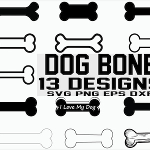 Dog Bone SVG/ Dog Bone clipart/ Arquivos de corte/ Silhueta/ Arquivos para Cricut