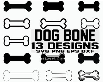 Dog Bone SVG/ Dog Bone clipart/ Cut Files/ Silhouette/ Files for Cricut