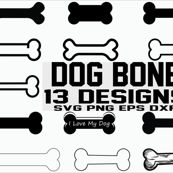 Dog Bone SVG/ Dog Bone clipart/ Cut Files/ Silhouette/ Files for Cricut