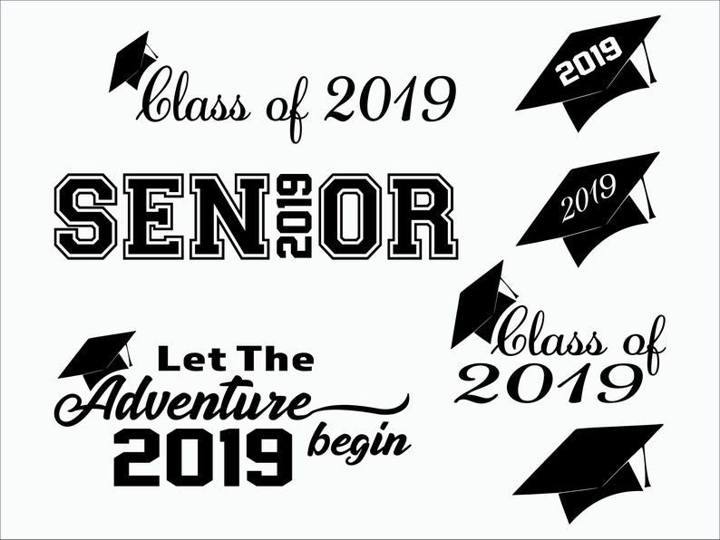 Download Graduation SVG/ Png300ppi / EPS / Dxf/ Class of 2019 ...