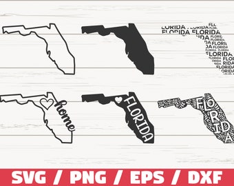 Florida State SVG / Cut File / Cricut / Clip art / Commercial use / Silhouette / Florida SVG / Florida Home Svg / Florida Outline / FL Svg